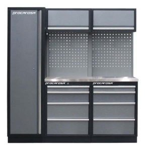 Zostava dielenského nábytku Procarosa PROFI TGBCW-130404 Pracovná doska:: nerezová TGBCW-130404-N