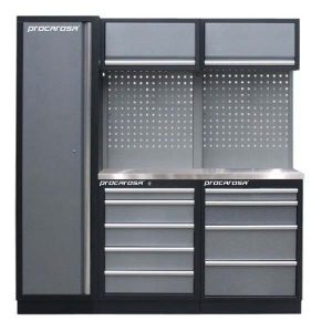 Zostava dielenského nábytku Procarosa PROFI TGBCW-130504 Pracovná doska:: nerezová TGBCW-130504-N