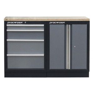 Zostava dielenských skriniek Procarosa PROFI TGC-130400 Pracovná doska: drevená TGC130400-D