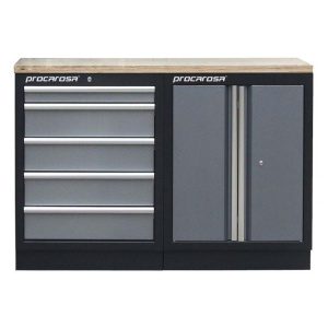 Zostava dielenských skriniek Procarosa PROFI TGC-130500 Pracovná doska: drevená TGC130500-D