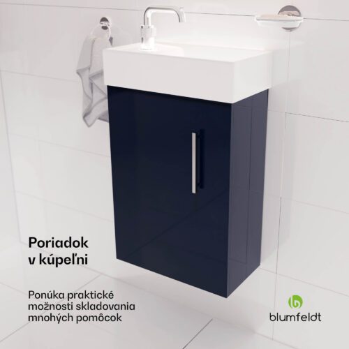 umývadlo a skrinka do kúpeľne