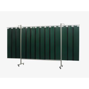 CEPRO Ochranná zváracia zástena Omnium Triptych GREEN 6 - lamely 200x375 cm 36.36.26