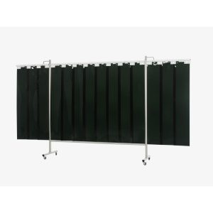CEPRO Ochranné zváracie zásteny Omnium Triptych GREEN 9- lamely 200x375 cm 36.36.29