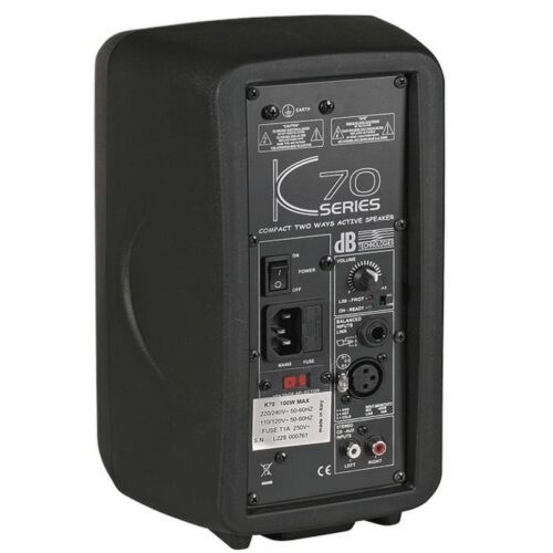 DbTechnologies Aktívny 5" PA reproduktor K70 50 W RMS/100 W špičkový – Obrázok 2