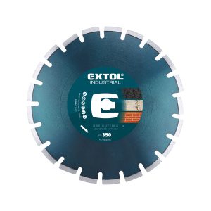 EXTOL INDUSTRIAL Kotúč diamantový rezný segmentový na ASFALT