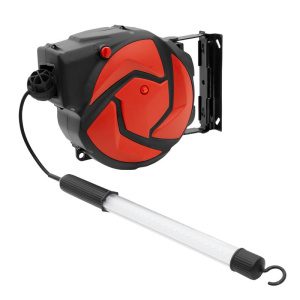 Genborx Automatický káblový navijak / bubon s el. káblom 14 m a LED lampou C-14LEDCZ 410000010C14L