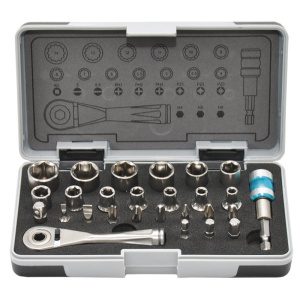 Genborx Sada 1/4"nerezových nástrčných hlavíc a bitov - 27ks 890000CHEW027
