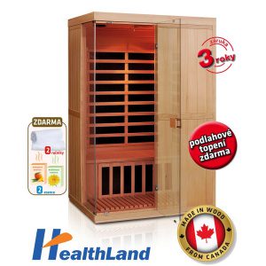 HEALTHLAND Infrasauna DeLuxe 2200 Carbon - BT 642200KC-BT