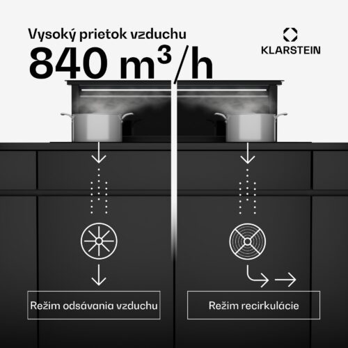 836 m³/h prietoku vzduchu