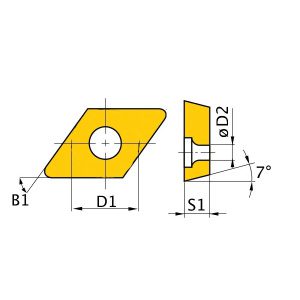OPTIMUM Britové doštičky D/55°