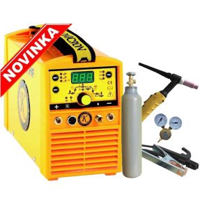 Omicron GAMA 1500L HF zvárací invertor + 25/3m káble + TIG horák 4m + ventil + plná fľaša ARGON 8L 2617set3