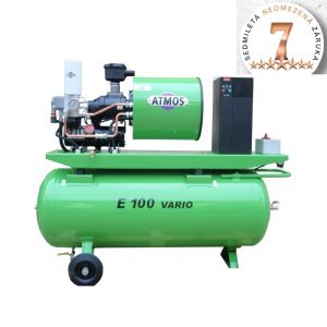 Skrutkový kompresor Atmos Albert E.100 Vario + vzdušník E.100V