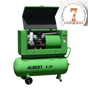 Skrutkový kompresor Atmos Albert E.50 KOMFORT + vzdušník E.50KV