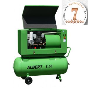 Skrutkový kompresor Atmos Albert E.50 KOMFORT + vzdušník + sušička E.50KVS