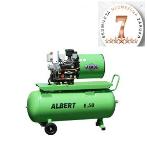 Skrutkový kompresor Atmos Albert E.50 + vzdušník E.50V