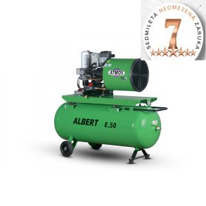 Skrutkový kompresor Atmos Albert E.50 + vzdušník + sušička E.50VS