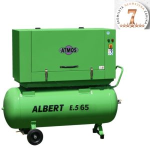 Skrutkový kompresor Atmos Albert E.65 KOMFORT + vzdušník + sušička E.65VKS