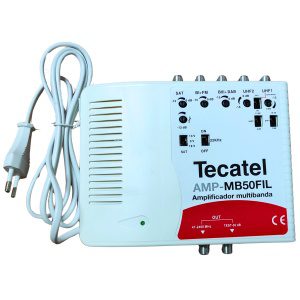 TECATEL AMP-MB50FIL - viacpásmový zosilňovač 45 dB s LTE/5G filtrom