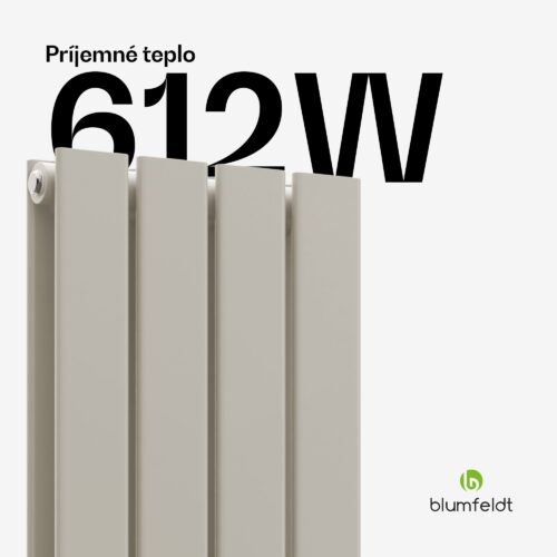 Blumfeldt Ontario radiátor 120x30 Výkon 612 W – Obrázok 2