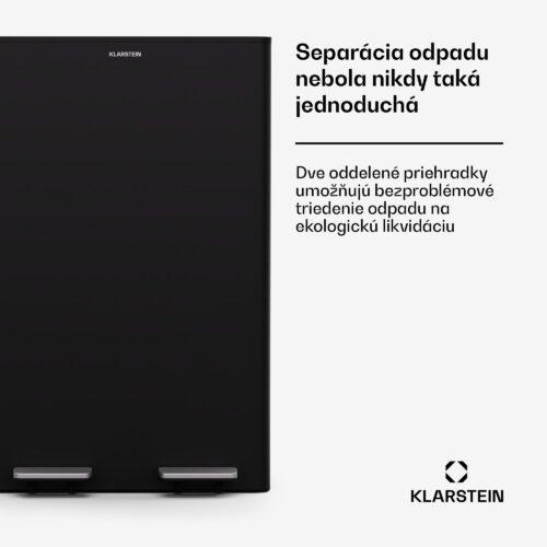 odpadkový kôš s kompostérom