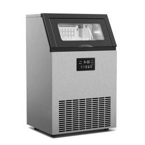 Klarstein Glacial priemyselný výrobník kociek ľadu 55 kg s LED displejom a okienkom