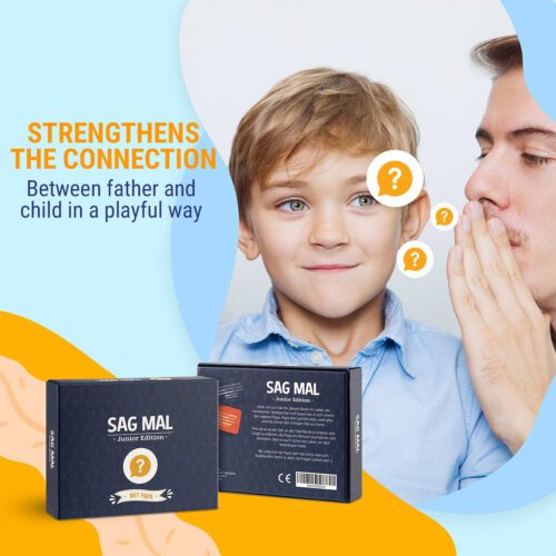 Spielehelden Sag mal...Papa - Junior Edition spoznávacia hra 100+ otázok Počet hráčov: 2+ Vek: od 8 rokov – Obrázok 2