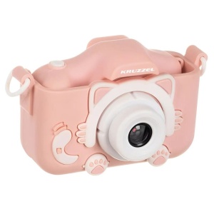 Kruzzel Detský fotoaparát AC22296  ružový + 32GB karta