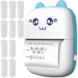 Prenosná MINI tlačiareň IZOXIS 22272 + 11 roliek termopapieru