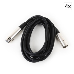 FrontStage sada štyroch XLR káblov