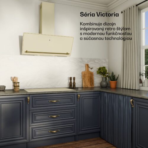 Klarstein Victoria indukčná varná doska | 5 varných zón | retro estetika | 11500 W | 77 cm – Obrázok 2