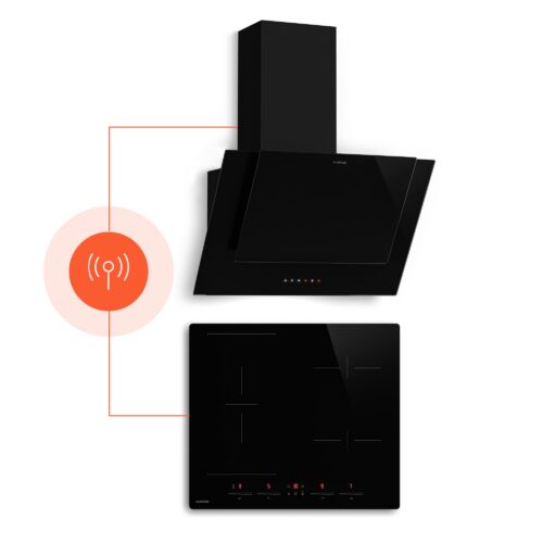 Klarstein HaloSync indukčná varná doska s digestorom | 4 varné zóny | 8400 W | 632 m³/h | 60 cm