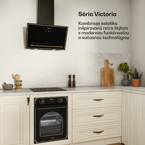 Klarstein Sklokeramická varná doska Victoria + úzka rúra Victoria | Nadčasová | 45 cm – Obrázok 2