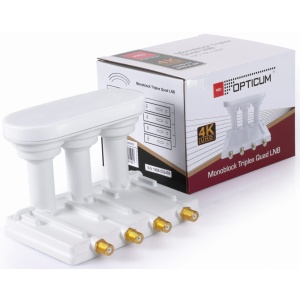 LNB Triple Monoblock 3° Quad Opticum ROBUST