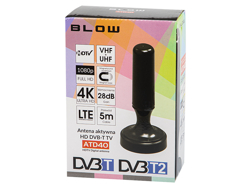 DVB-T anténa Blow ATD40 aktívna interiérová – Obrázok 2