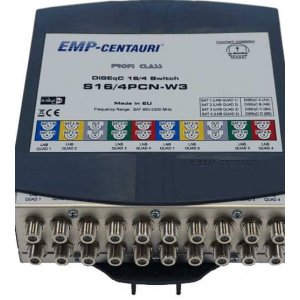 DiSEqC prepínač 16/4 EMP-Centauri S16/4PCN-W3