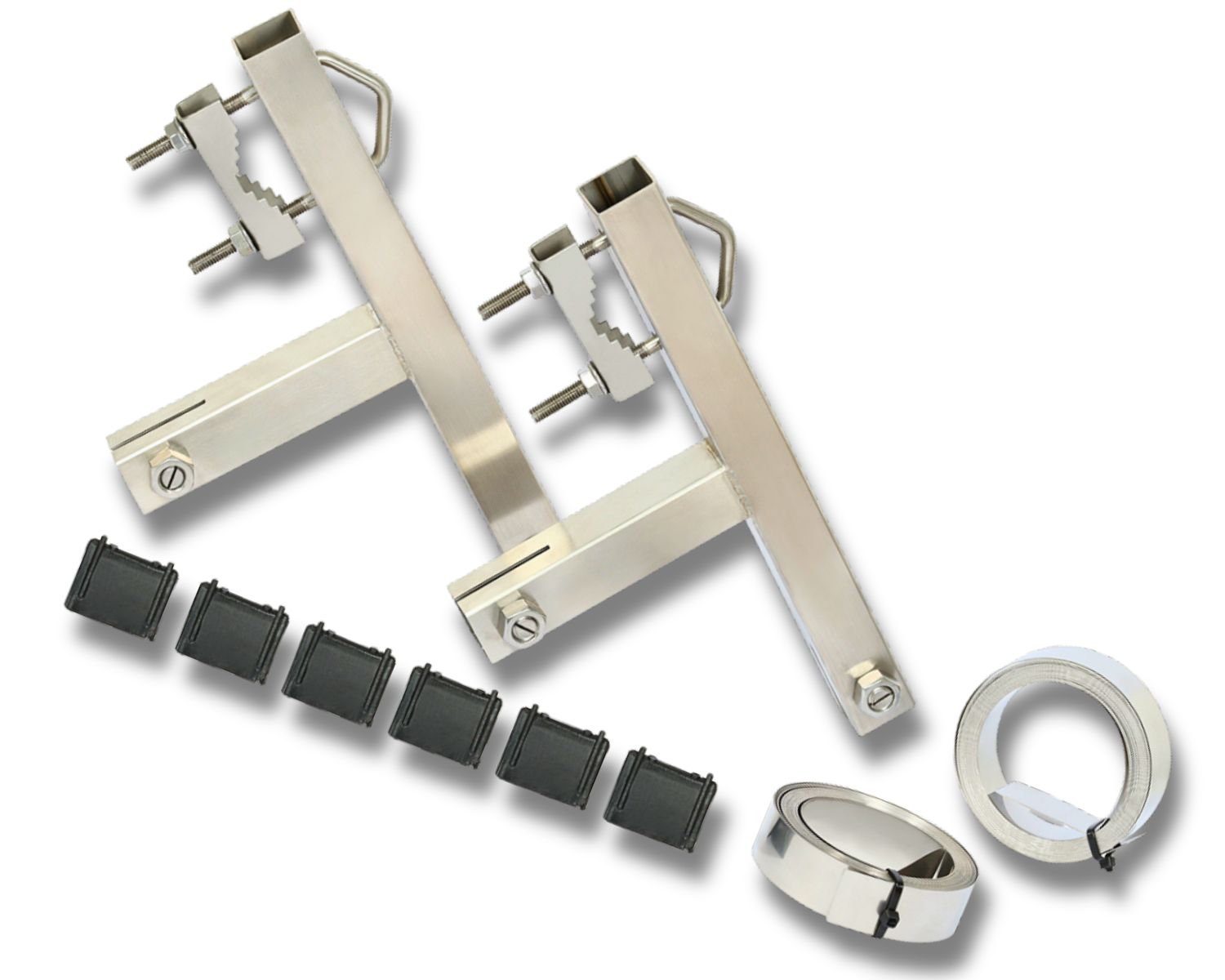Dipol Nerezový (INOX) komínový držiak + 5m nerezová páska