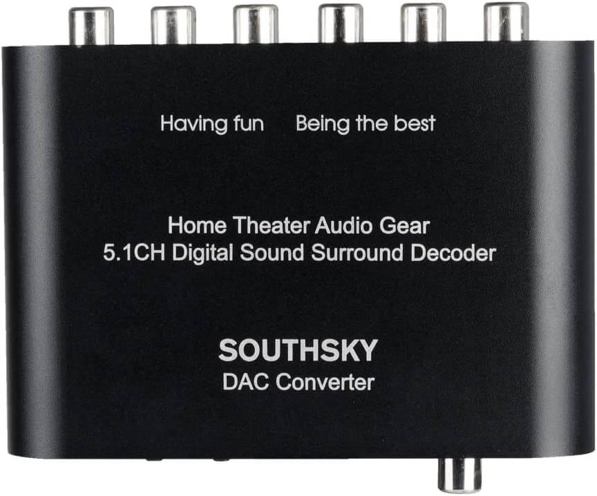 SouthSKY 5.1 prevodník SPDIF - 6x cinch – Obrázok 2