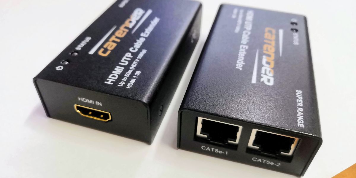 Spacetronik Prevodník extender HDMI do LAN až do 50m – Obrázok 2